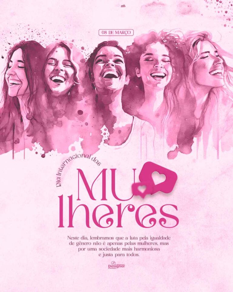 PSD FLYER FREE - TEMPLATE - CANVA - FREEPIK - DESIGNI - DESIGNER - PSD DIA INTERNACIONAL DA MULHER 2 - SOCIAL MEDIA