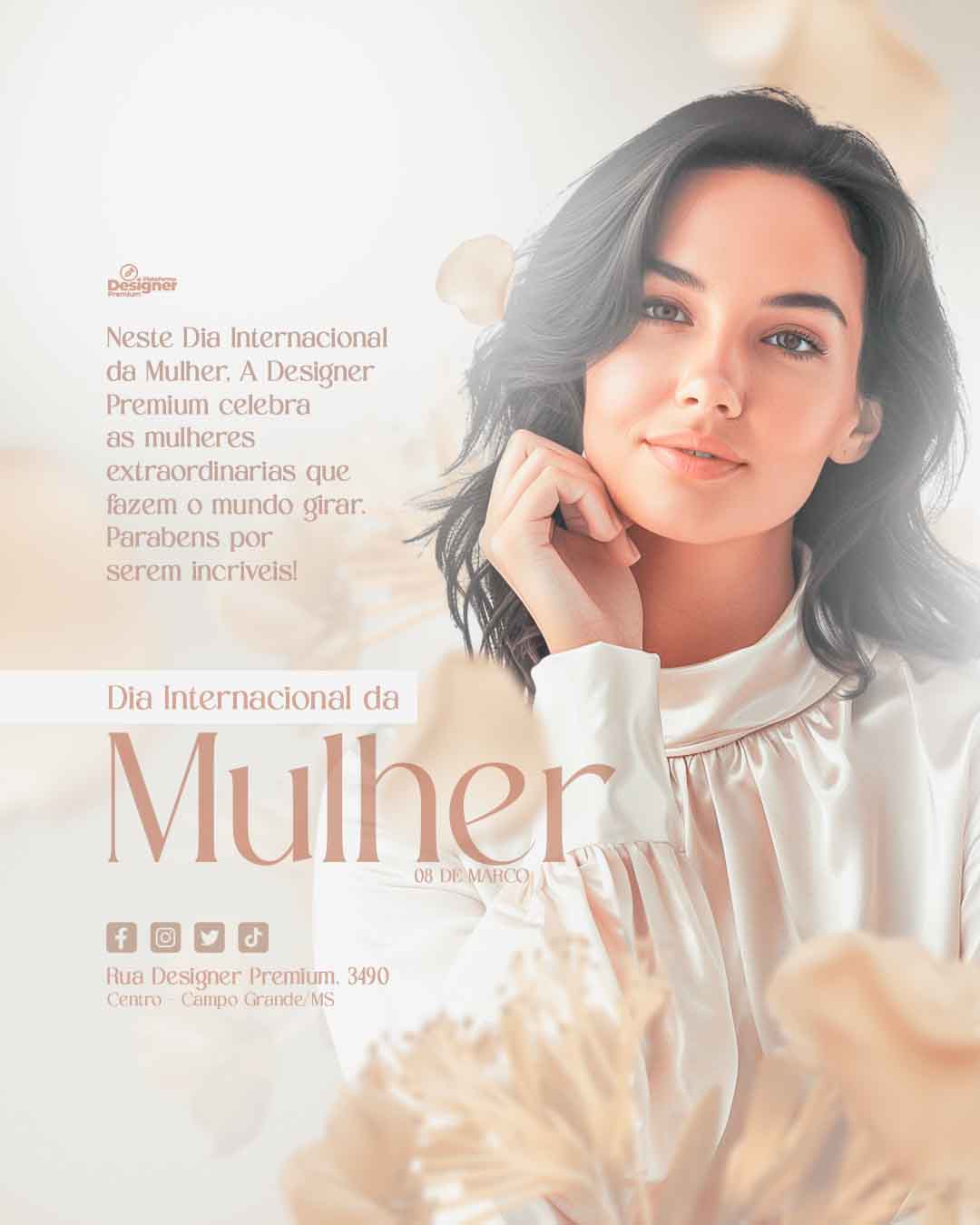 PSD FLYER FREE - TEMPLATE - CANVA - FREEPIK - DESIGNI - DESIGNER - PSD DIA INTERNACIONAL DA MULHER 4 - SOCIAL MEDIA