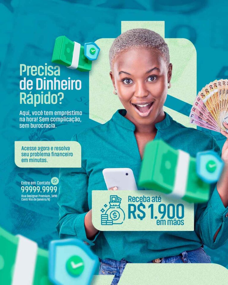 PSD FLYER FREE - TEMPLATE - CANVA - FREEPIK - DESIGNI - DESIGNER - PSD EMPRÉSTIMO - BANCO - DINHEIRO RÁPIDO - EVENTOS