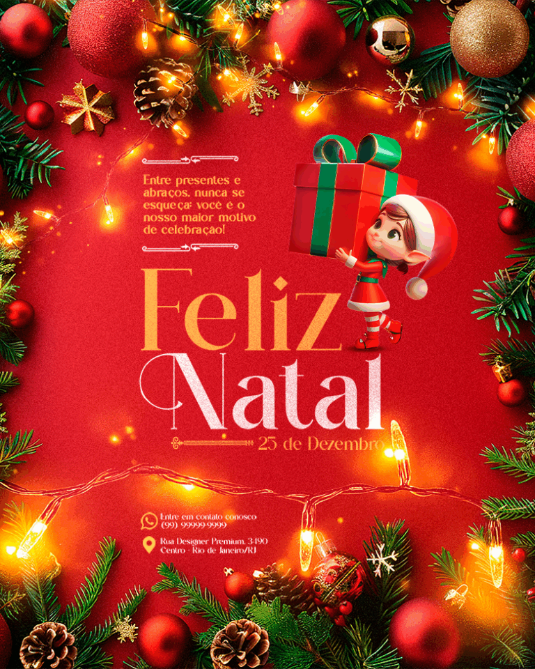 PSD FLYER FREE - TEMPLATE - CANVA - FREEPIK - DESIGNI - DESIGNER - PSD FELIZ NATAL 10 - NATAL - SOCIAL MEDIA