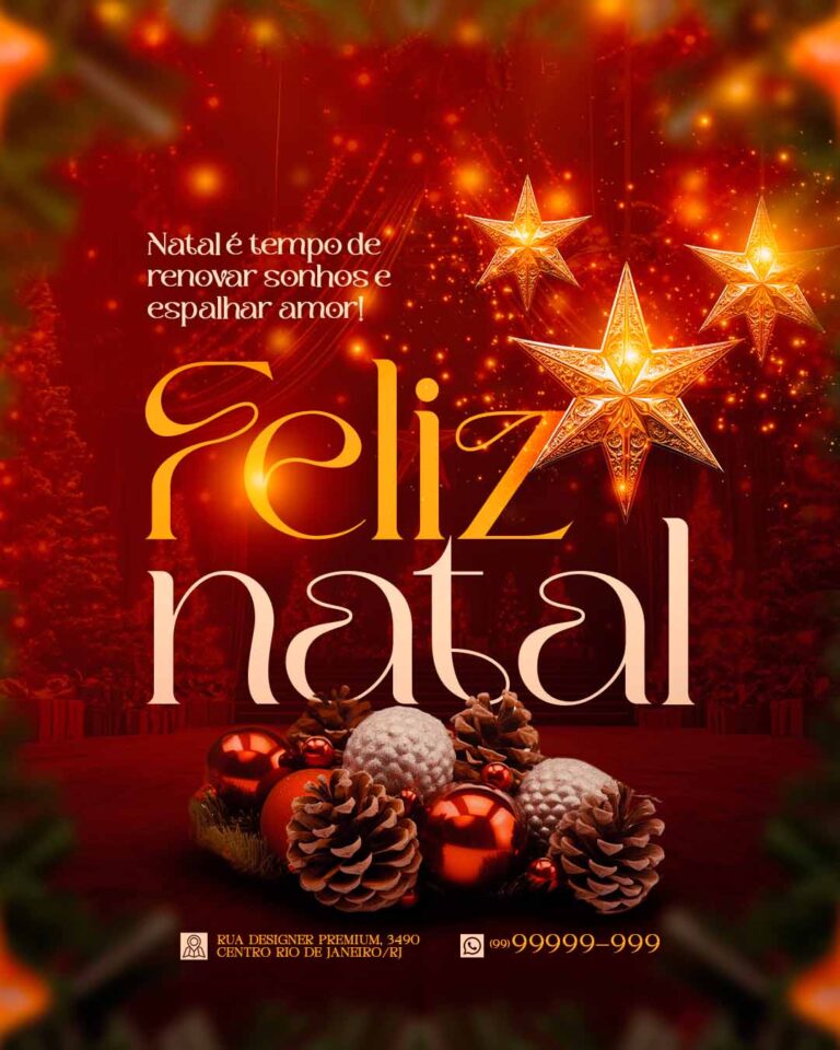 PSD FLYER FREE - TEMPLATE - CANVA - FREEPIK - DESIGNI - DESIGNER - PSD FELIZ NATAL 7 - NATAL - SOCIAL MEDIA