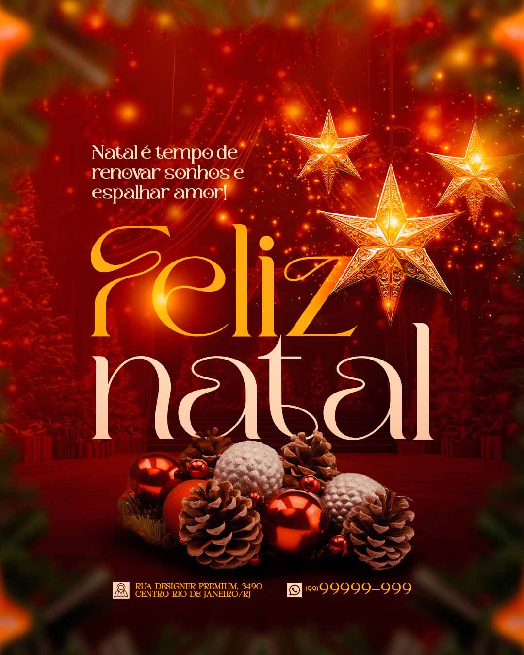 PSD FLYER FREE - TEMPLATE - CANVA - FREEPIK - DESIGNI - DESIGNER - PSD FELIZ NATAL 7 - NATAL - SOCIAL MEDIA