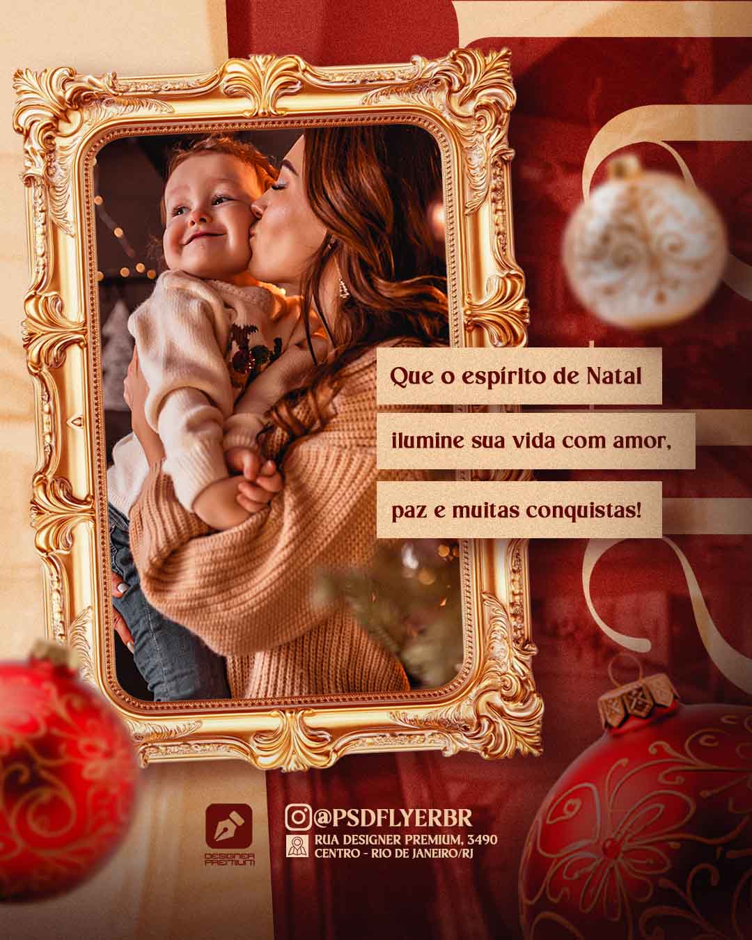 PSD FLYER FREE - TEMPLATE - CANVA - FREEPIK - DESIGNI - DESIGNER - PSD FELIZ NATAL 8 - NATAL - SOCIAL MEDIA