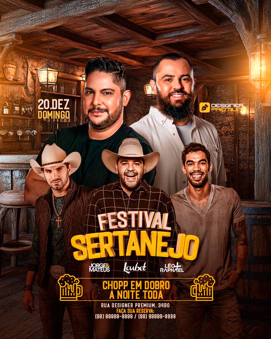 PSD FLYER FREE - TEMPLATE - CANVA - FREEPIK - DESIGNI - DESIGNER - PSD FESTIVBAL SERTANEJO - SERTANEJO - EVENTOS