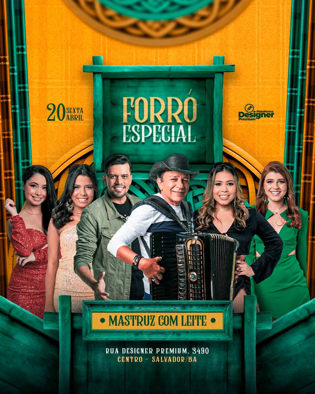 PSD FLYER FREE - TEMPLATE - CANVA - FREEPIK - DESIGNI - DESIGNER - PSD FORRÓ ESPECIAL - FORRÓ - EVENTOS