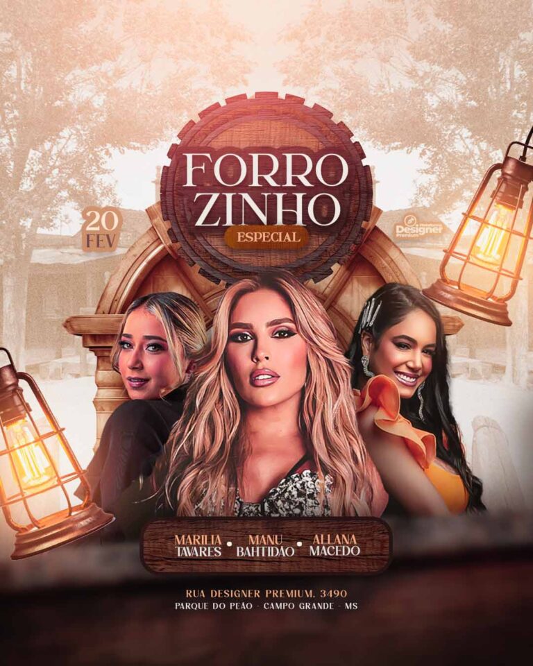 PSD FLYER FREE - TEMPLATE - CANVA - FREEPIK - DESIGNI - DESIGNER - PSD FORROZINHO ESPECIAL - FORRÓ - EVENTOS