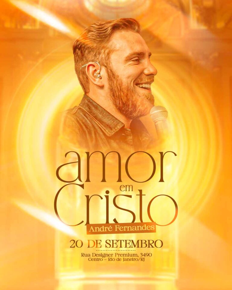 PSD FLYER FREE - TEMPLATE - CANVA - FREEPIK - DESIGNI - DESIGNER - PSD GOSPEL - AMOR EM CRISTO - EVENTOS