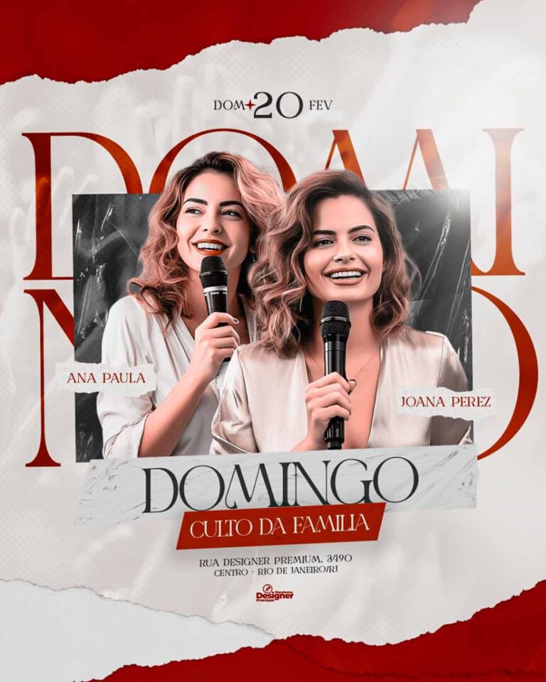 PSD FLYER FREE - TEMPLATE - CANVA - FREEPIK - DESIGNI - DESIGNER - PSD GOSPEL - CULTO DA FAMILIA - GOSPEL - EVENTOS