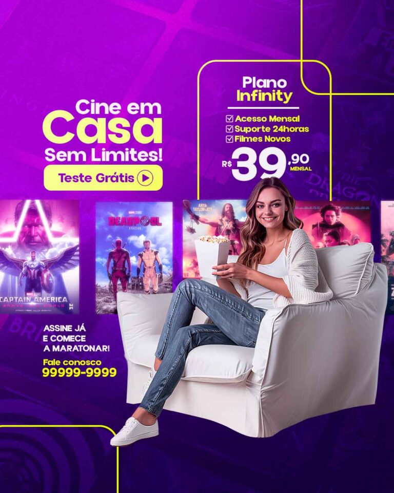 PSD FLYER FREE - TEMPLATE - CANVA - FREEPIK - DESIGNI - DESIGNER - PSD IPTV - CINE EM CASA - SOCIAL MEDIA