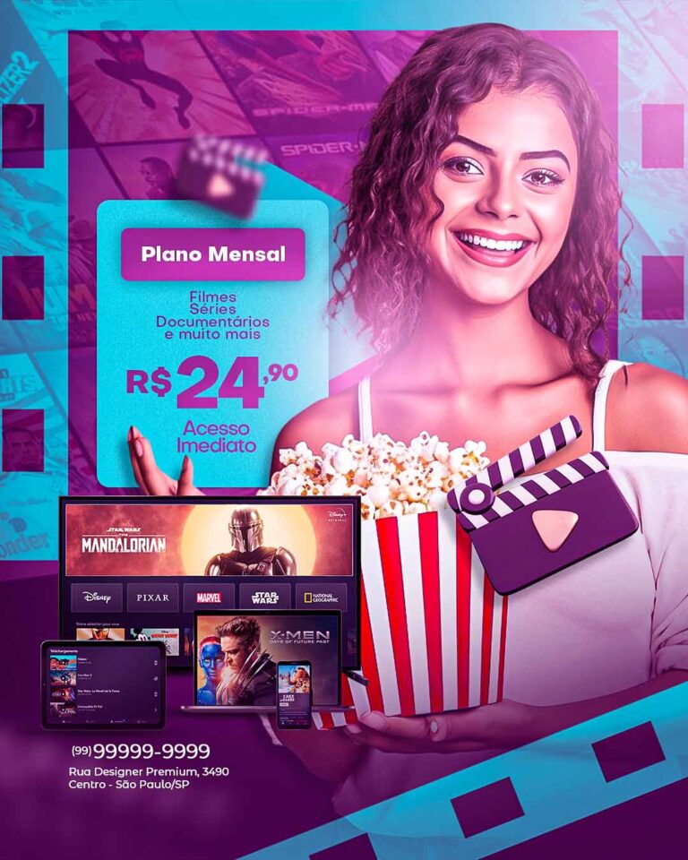 PSD FLYER FREE - TEMPLATE - CANVA - FREEPIK - DESIGNI - DESIGNER - PSD IPTV - TV - SOCIAL MEDIA