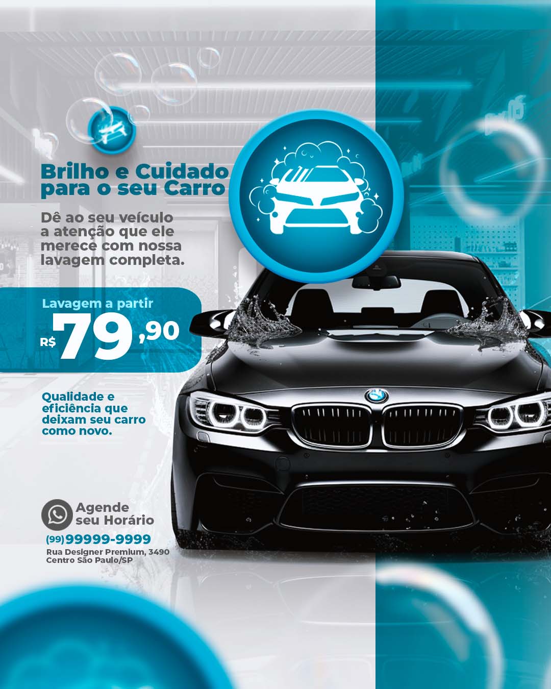 PSD FLYER FREE - TEMPLATE - CANVA - FREEPIK - DESIGNI - DESIGNER - PSD LAVA JATO - CARRO - SOCIAL MEDIA