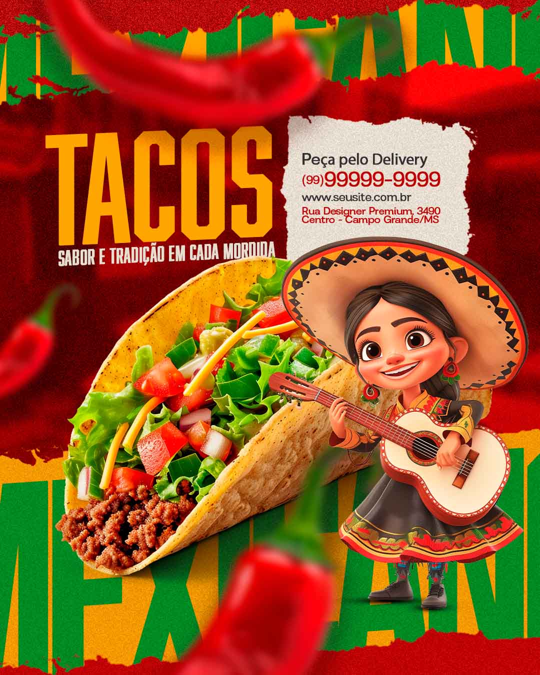 PSD FLYER FREE - TEMPLATE - CANVA - FREEPIK - DESIGNI - DESIGNER - PSD MEXICANO - RESTAURANTE - SOCIAL MEDIA