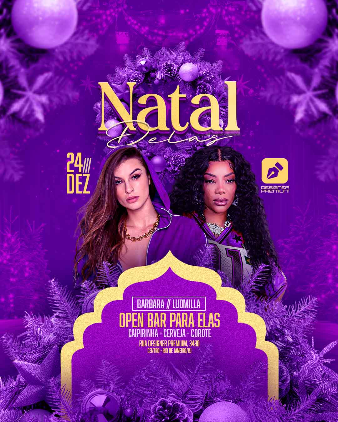 PSD FLYER FREE - TEMPLATE - CANVA - FREEPIK - DESIGNI - DESIGNER - PSD NATAL DELAS - NATAL- EVENTOS