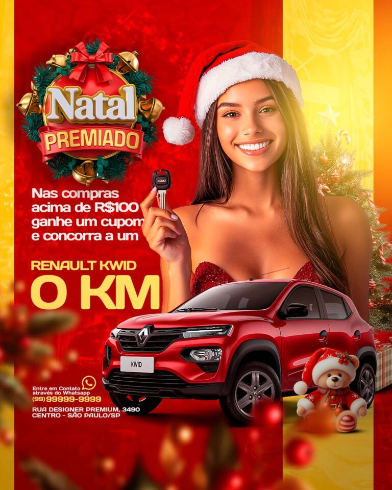 PSD FLYER FREE - TEMPLATE - CANVA - FREEPIK - DESIGNI - DESIGNER - PSD NATAL PREMIADO - NATAL - SOCIAL MEDIA
