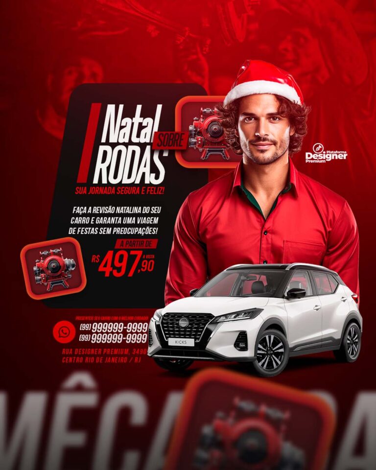 PSD FLYER FREE - TEMPLATE - CANVA - FREEPIK - DESIGNI - DESIGNER - PSD OFICINA MECANICA - NATAL - SOBRE RODAS - SOCIAL MEDIA