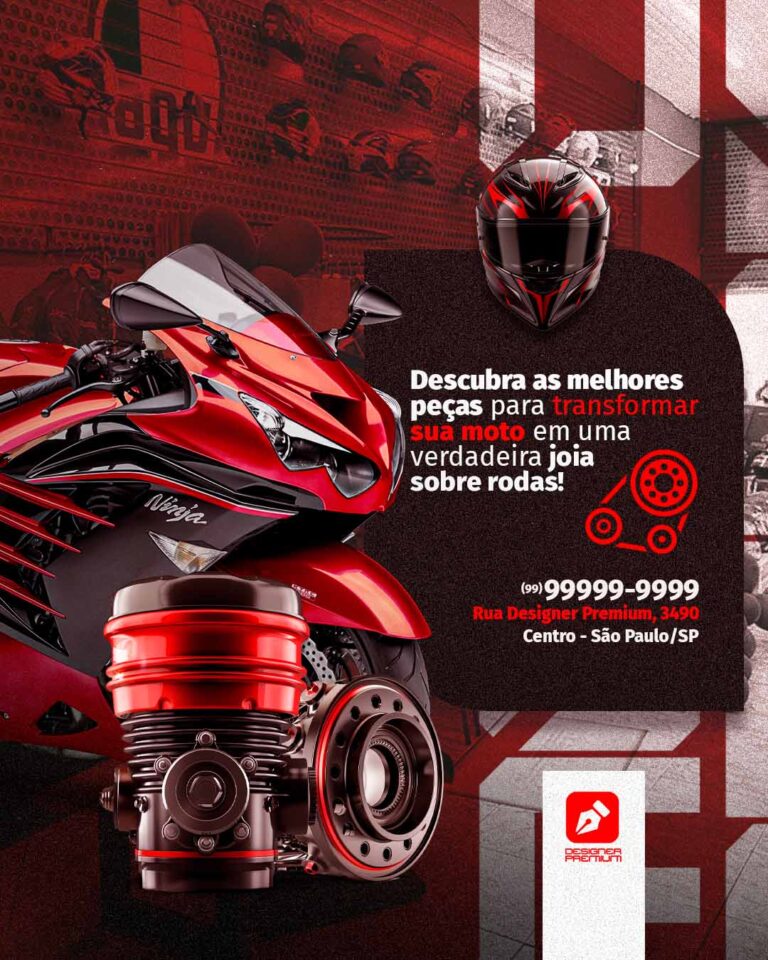 PSD FLYER FREE - TEMPLATE - CANVA - FREEPIK - DESIGNI - DESIGNER - PSD OFICINA - MECÂNICO - MOTO - SOCIAL MEDIA