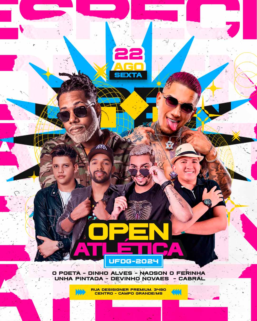 PSD FLYER FREE - TEMPLATE - CANVA - FREEPIK - DESIGNI - DESIGNER - PSD OPEN ATLÉTICA - EVENTOS