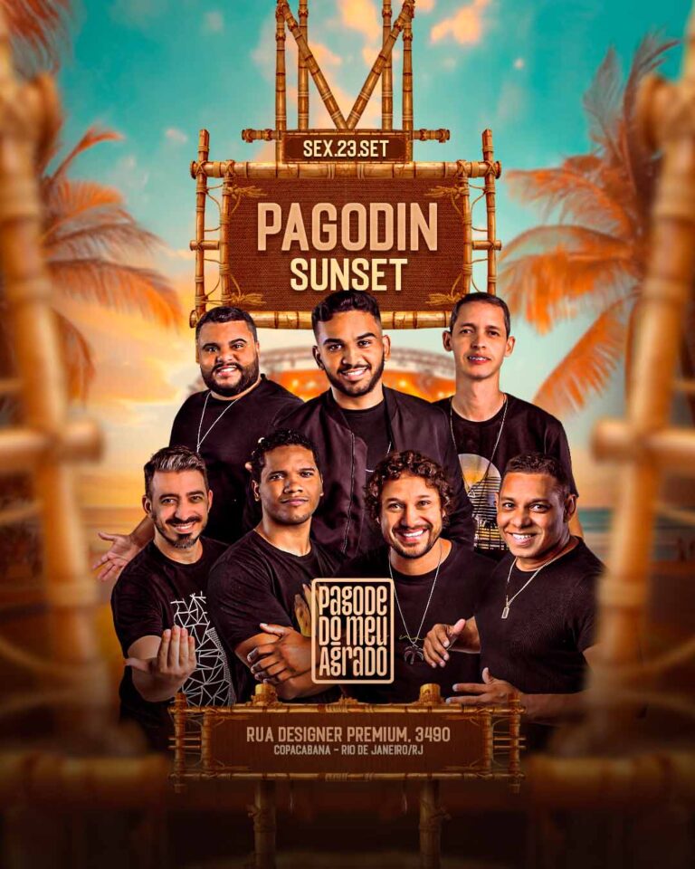 PSD FLYER FREE - TEMPLATE - CANVA - FREEPIK - DESIGNI - DESIGNER - PSD PAGODE - PAGODIN SUNSET- PAGODE - EVENTOS