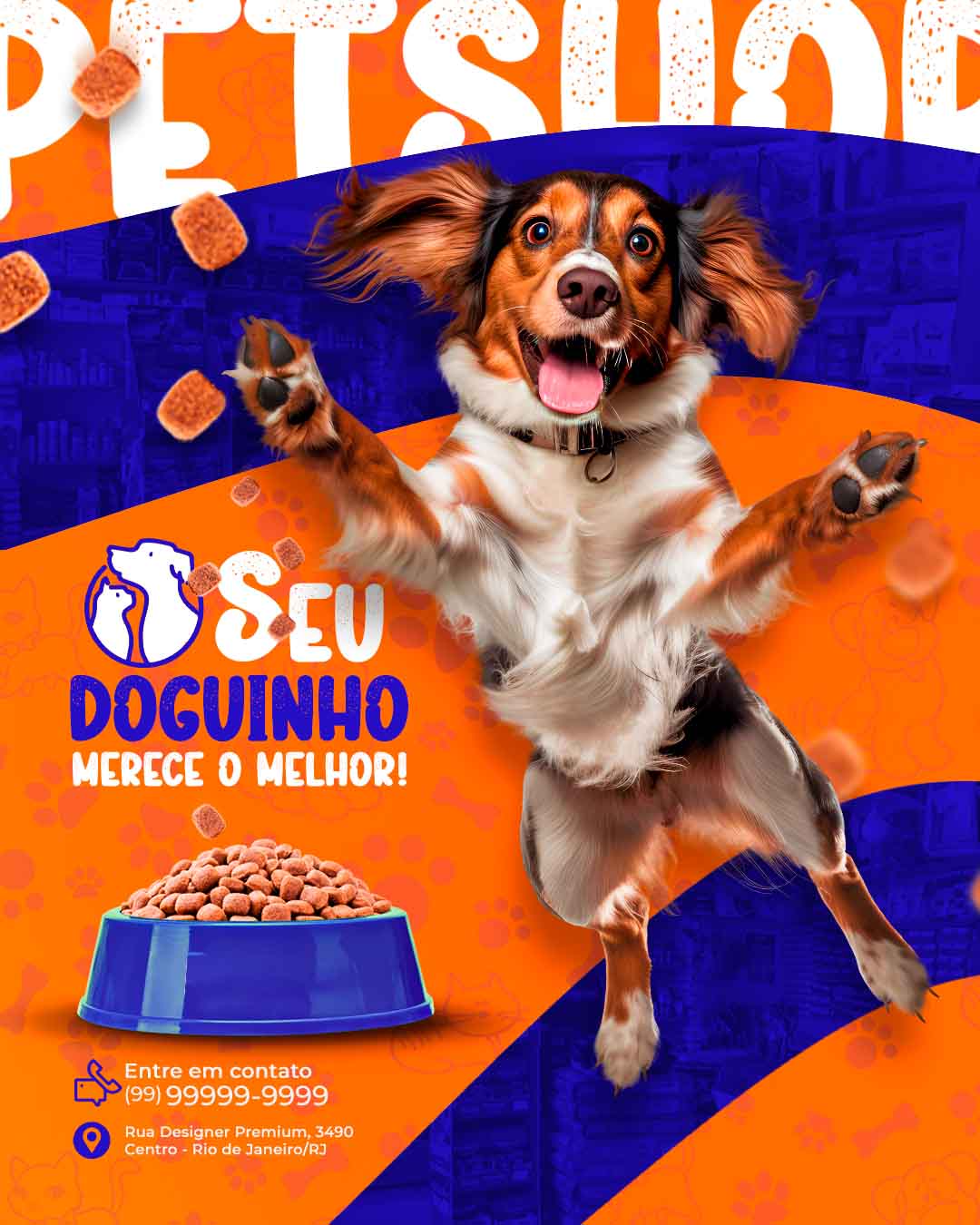 PSD FLYER FREE - TEMPLATE - CANVA - FREEPIK - DESIGNI - DESIGNER - PSD PET SHOP - SOCIAL MEDIA