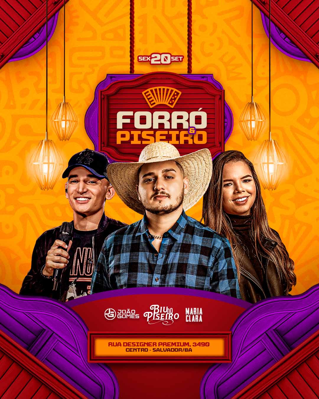 PSD FLYER FREE - TEMPLATE - CANVA - FREEPIK - DESIGNI - DESIGNER - PSD PISEIRO E FORRÓ - FORRÓ - EVENTOS