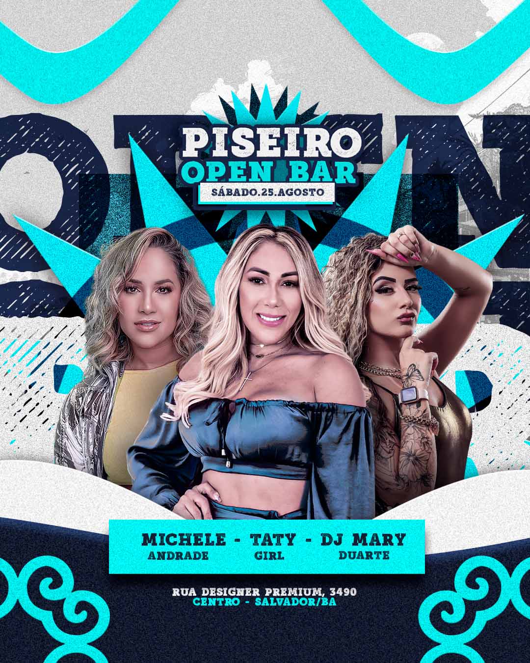 PSD FLYER FREE - TEMPLATE - CANVA - FREEPIK - DESIGNI - DESIGNER - PSD PISEIRO OPEN BAR - PISEIRO - EVENTOS