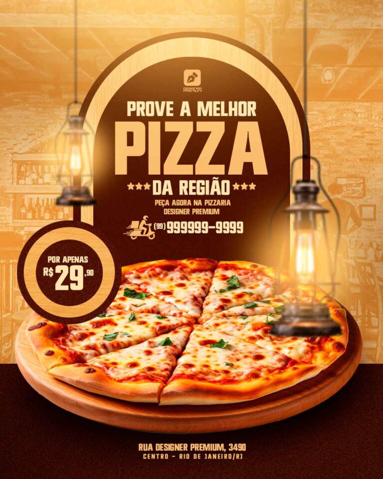 PSD FLYER FREE - TEMPLATE - CANVA - FREEPIK - DESIGNI - DESIGNER - PSD PIZZARIA - PIZZA - SOCIAL MEDIA