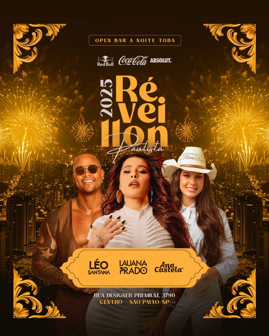 PSD FLYER FREE - TEMPLATE - CANVA - FREEPIK - DESIGNI - DESIGNER - PSD REVEILLON 1 - ANO NOVO