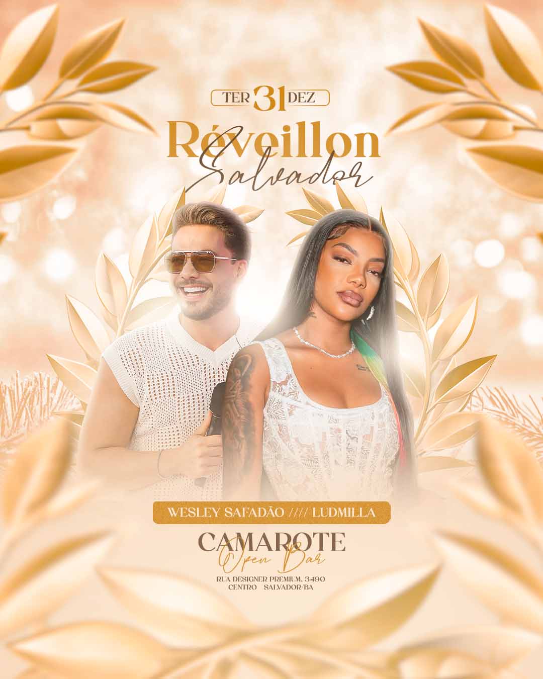 PSD FLYER FREE - TEMPLATE - CANVA - FREEPIK - DESIGNI - DESIGNER - PSD REVEILLON - ANO NOVO - EVENTOS