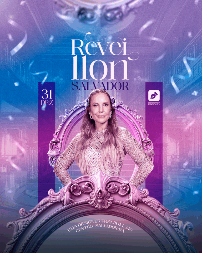 PSD FLYER FREE - TEMPLATE - CANVA - FREEPIK - DESIGNI - DESIGNER - PSD REVEILLON SALVADOR - ANO NOVO - EVENTOS