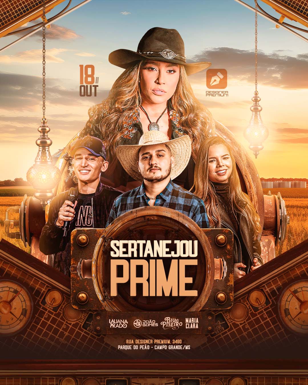 PSD FLYER FREE - TEMPLATE - CANVA - FREEPIK - DESIGNI - DESIGNER - PSD SERTANEJO PRIME - SERTANEJO - EVENTOS