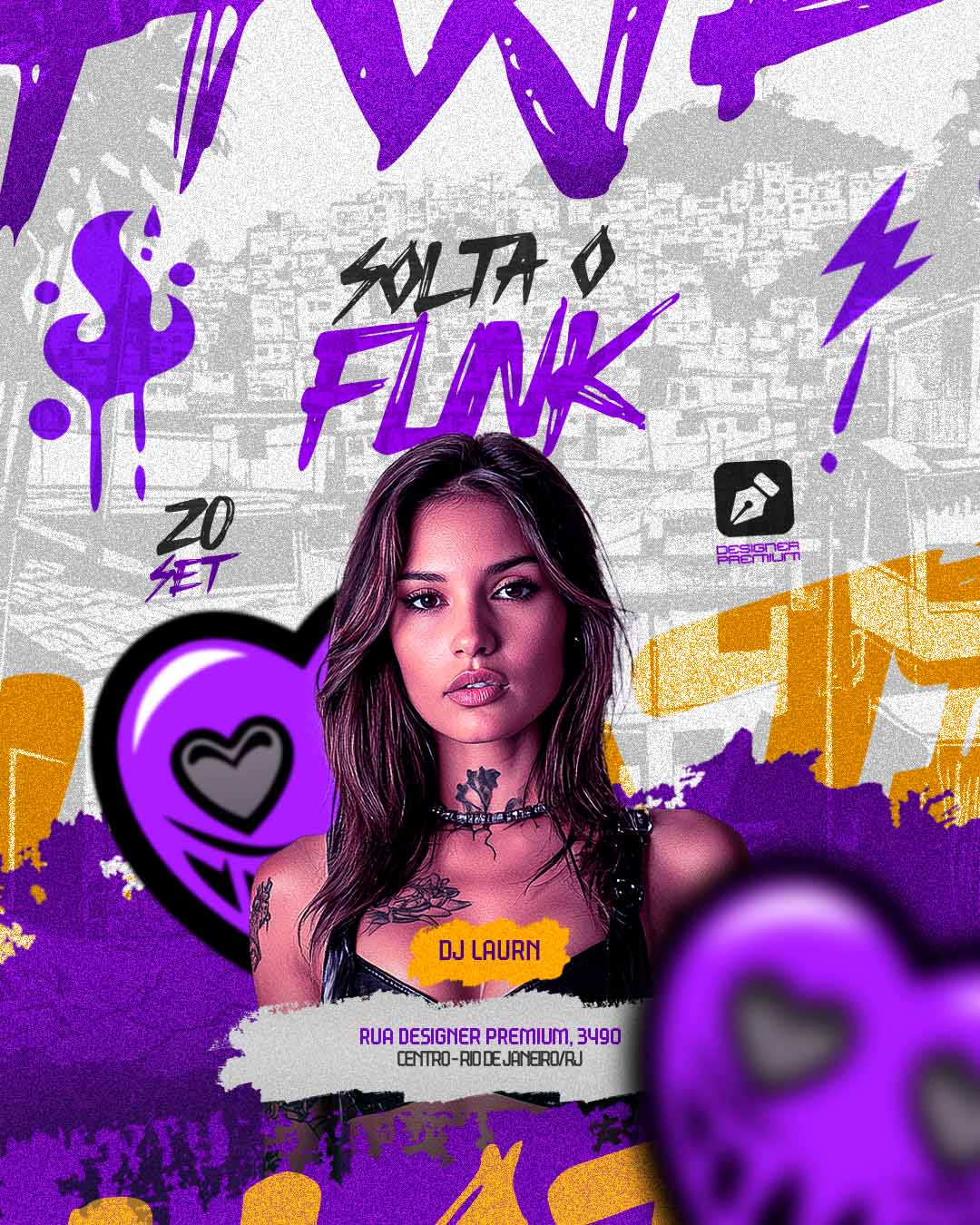 PSD FLYER FREE - TEMPLATE - CANVA - FREEPIK - DESIGNI - DESIGNER - PSD SOLTA O FUNK - FUNK - EVENTOS