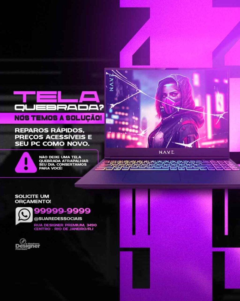 PSD FLYER FREE - TEMPLATE - CANVA - FREEPIK - DESIGNI - DESIGNER - PSD TELA QUEBRADA - ASSISTENCIA - SOCIAL MEDIA