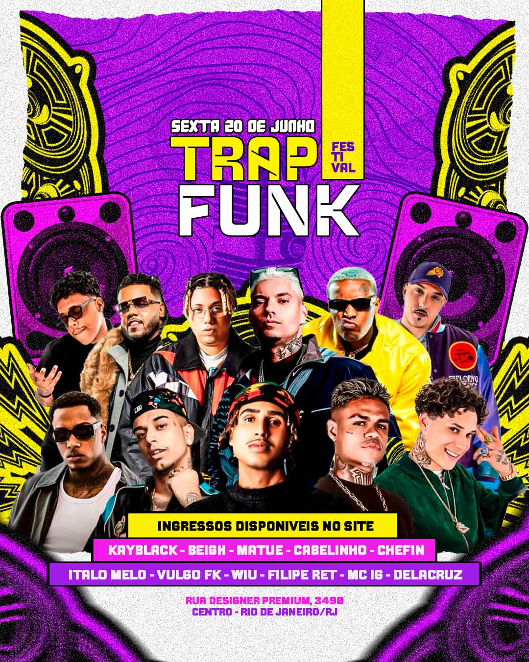 PSD FLYER FREE - TEMPLATE - CANVA - FREEPIK - DESIGNI - DESIGNER - PSD TRAP FUNK - EVENTOS