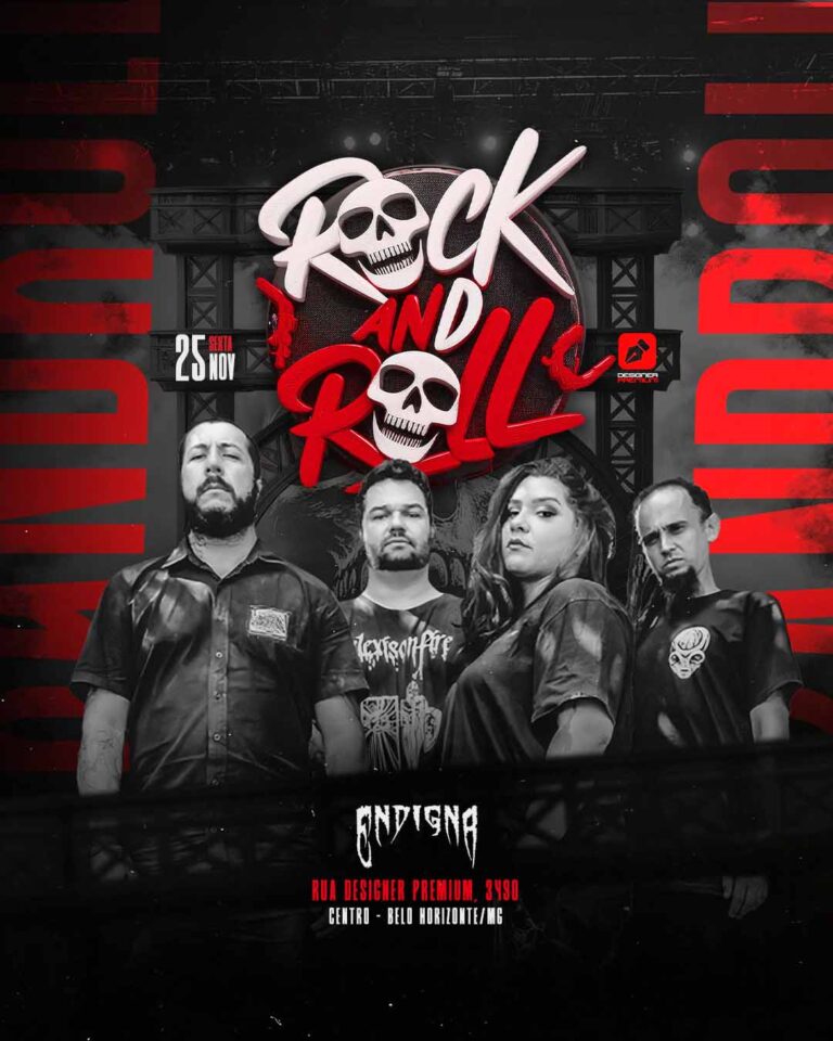 PSD FLYER FREE - TEMPLATE - CANVA - FREEPIK - DESIGNI - DESIGNER - ROCK AND ROLL - BALADA - PUB - LOUNGER - BANDA - EVENTO