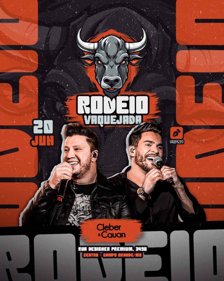 PSD FLYER FREE - TEMPLATE - CANVA - FREEPIK - DESIGNI - DESIGNER - RODEIO - VAQUEJADA - FORRÓ - SERTANEJO - PISEIRO - PEGA BOI NO MATO - EVENTOS