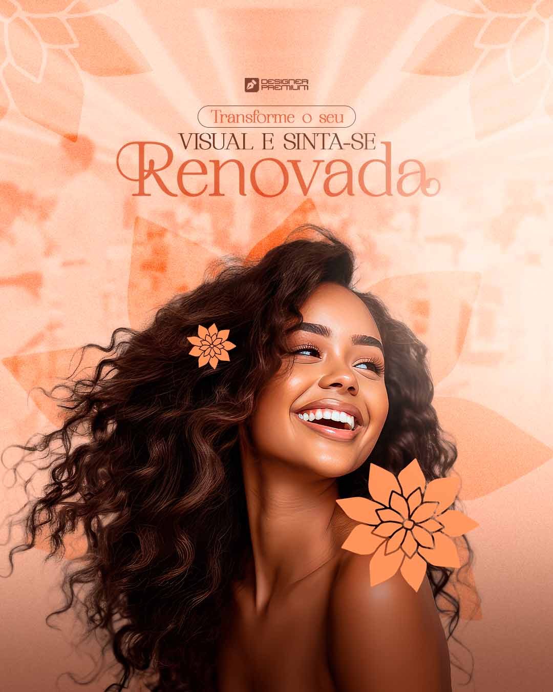PSD FLYER FREE - TEMPLATE - CANVA - FREEPIK - DESIGNI - DESIGNER - SALÃO DE BELEZA - ESTÉTICA - MULHER - MAQUIAGEM - - SOCIAL MEDIA