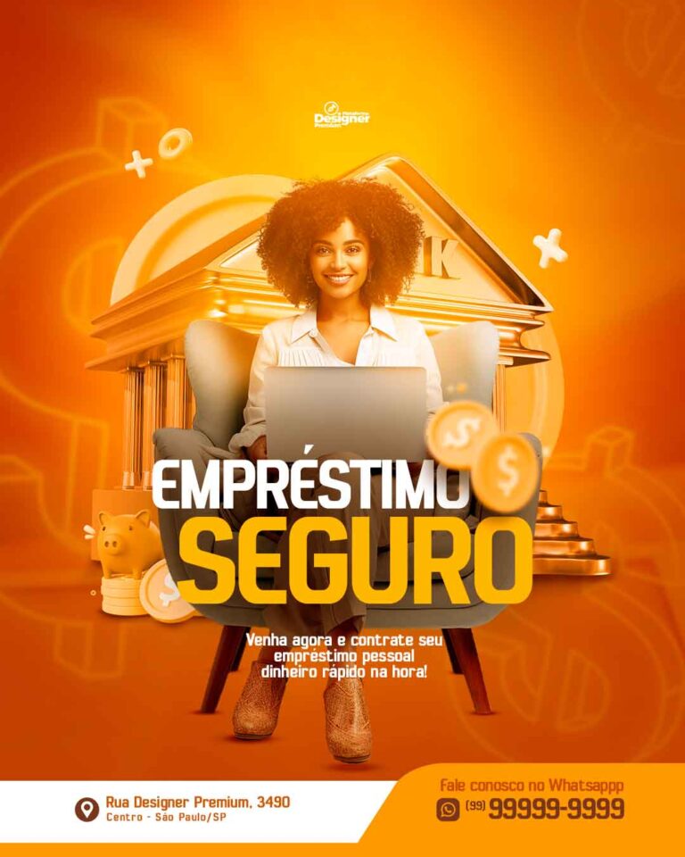 PSD FLYER FREE - TEMPLATE - CANVA - FREEPIK - DESIGNI - DESIGNER -SEGURO - BANCO - CORBAN - EMPRESTIMO SEGURO - SOCIAL MEDIA