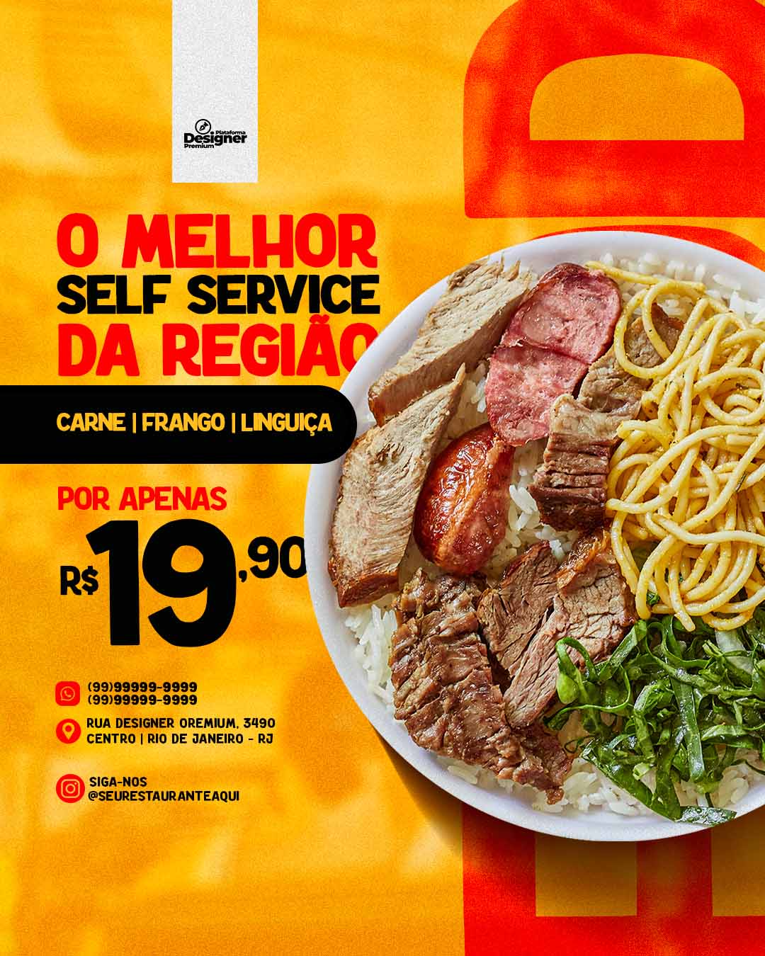 PSD FLYER FREE - TEMPLATE - CANVA - FREEPIK - DESIGNI - DESIGNER - SELV SERVICE - MARMITA - MARMITEX - IFOOF - DELIVERY - RESTAURANTE - SOCIAL MEDIA