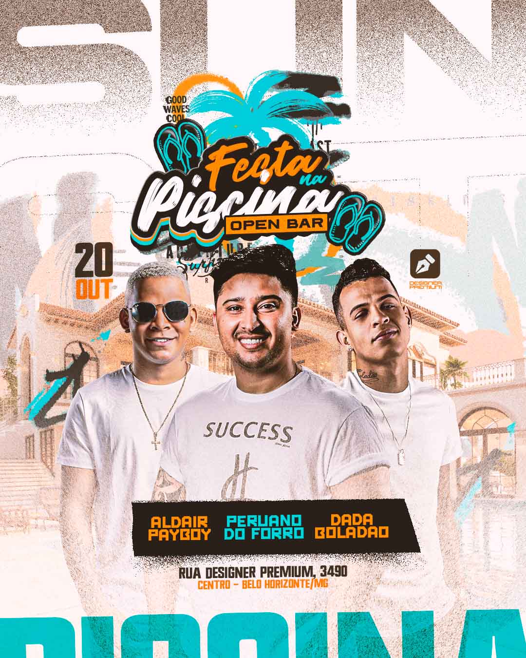 PSD FLYER FREE - TEMPLATE - CANVA - FREEPIK - DESIGNI - DESIGNER - SUNSET - FESTA NA PISCINA - PRAIA - PAGODE - SAMBA - REGGAE - EVENTO