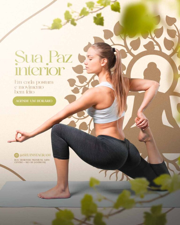 PSD FLYER FREE - TEMPLATE - CANVA - FREEPIK - DESIGNI - DESIGNER - YOGA - SUA PAZ INTERIOR - SOCIAL MEDIA