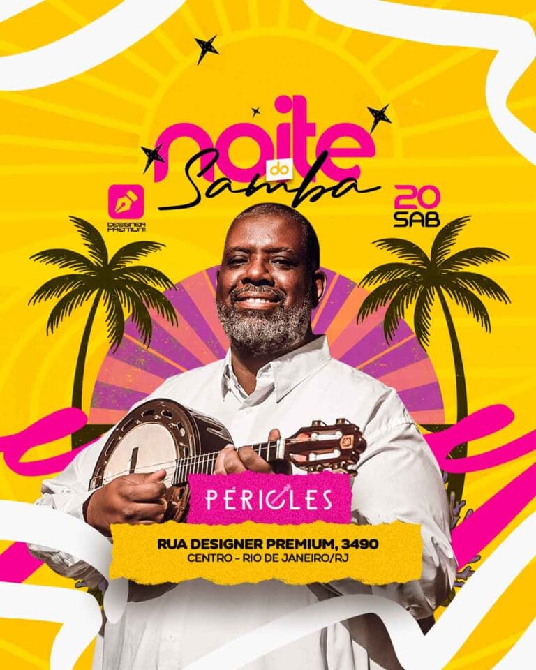 PSD FLYER FREE - TEMPLATE - CANVA - PAGODE - SAMBA - SUMMER - SUNSET 4