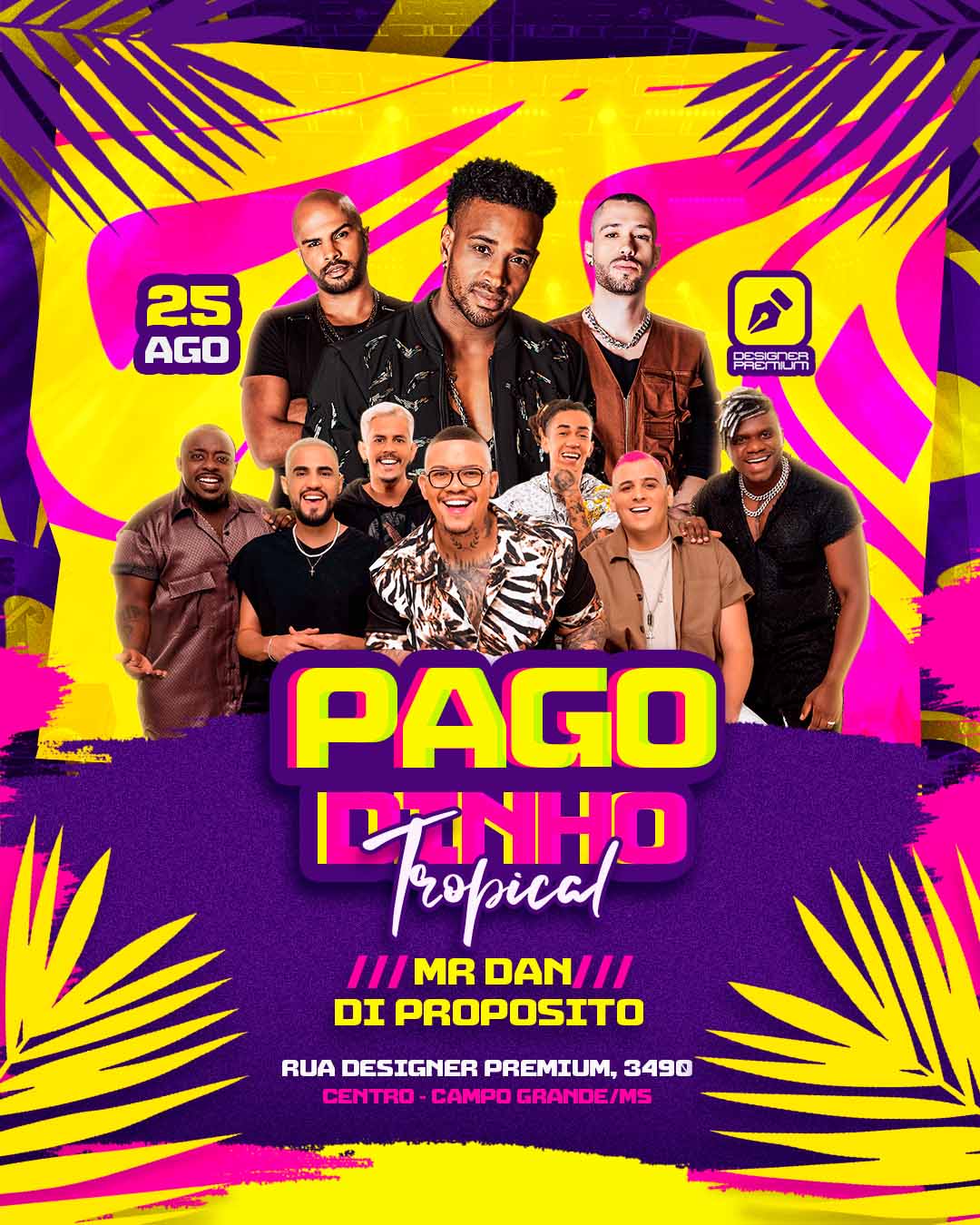 PSD FLYER FREE - TEMPLATE - CANVA - PSD FLYER ELETRONICO - ELETRO PARTY - LOUNGE3