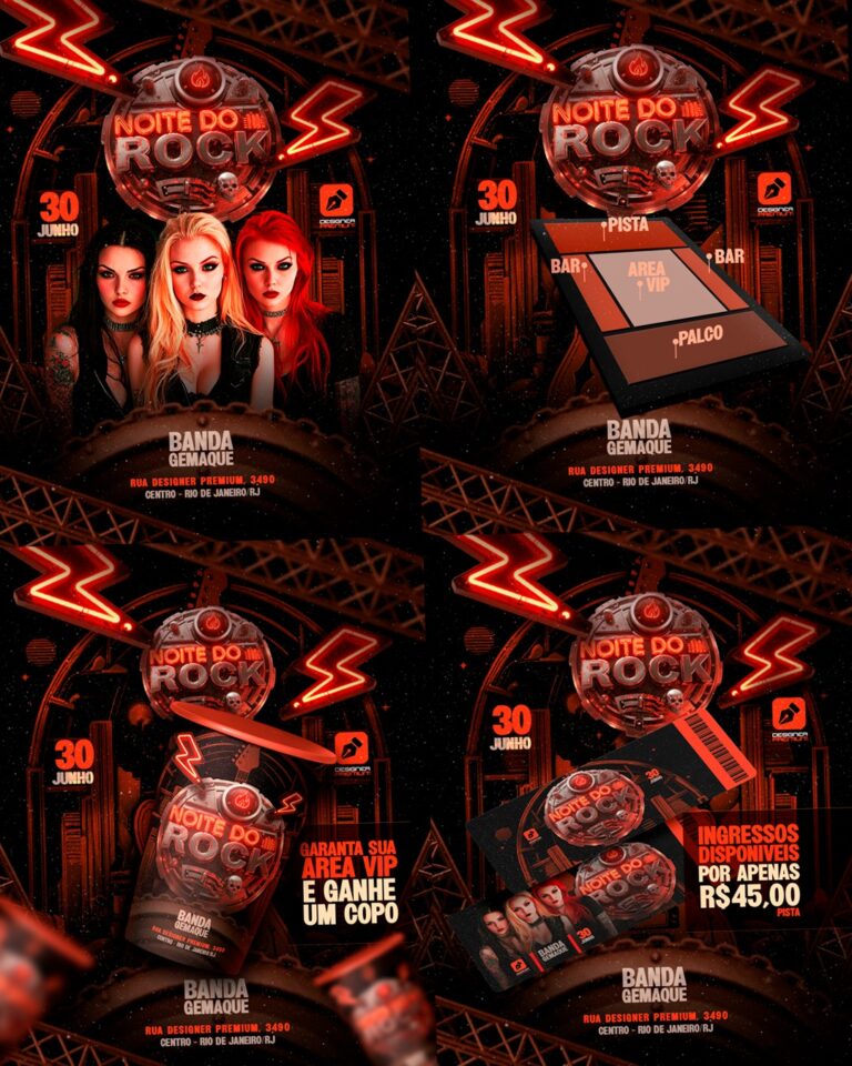 como fazer flyer de rock no photoshop