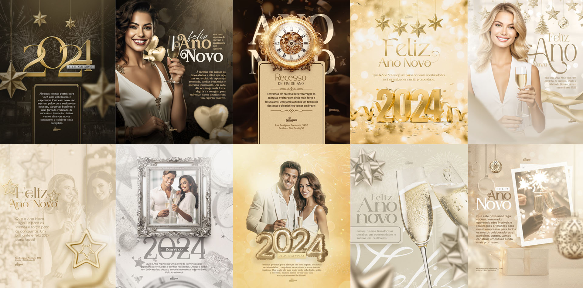 PSD FLYER FREE - TEMPLATE - CANVA - FREEPIK - DESIGNI - DESIGNER - ANO NOVO - REVEILLON - FIM DE ANO - EVENTOS