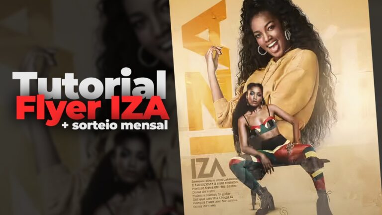 PSD FLYER FREE - TEMPLATE - CANVA - FREEPIK - DESIGNI - DESIGNER - AULA - LIVE - TUTORIAL - TRATAMENTO DE IMAGEM - AO VIVO - FLYER IZA - EVENTOS