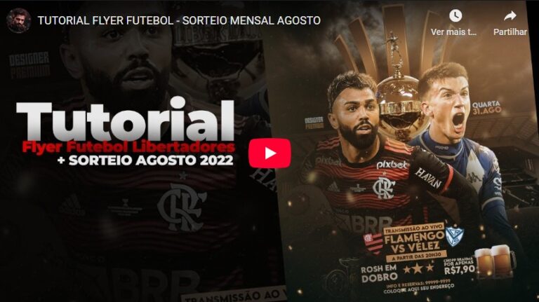 PSD FLYER FREE - TEMPLATE - CANVA - FREEPIK - DESIGNI - DESIGNER - AULA - LIVE - TUTORIAL - TRATAMENTO DE IMAGEM - FUTEBOL - JOGO - TIME - EVENTOS