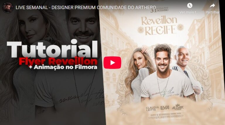 PSD FLYER FREE - TEMPLATE - CANVA - FREEPIK - DESIGNI - DESIGNER - AULA - LIVE - TUTORIAL - TRATAMENTO DE IMAGEM - REVEILLON - ANO NOVO - FIM DE ANO - SOCIAL MEDIA