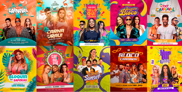 PSD FLYER FREE - TEMPLATE - CANVA - FREEPIK - DESIGNI - DESIGNER -CARNAVAL - FOLIA - BLOQUINHO - CARNAVRAU - CARNA FUNK - EVENTOS