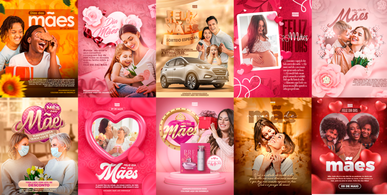 PSD FLYER FREE - TEMPLATE - CANVA - FREEPIK - DESIGNI - DESIGNER - DIA DAS MÃES - DIA DAS MULHERES - LOJA - FLORICULTURA - SOCIAL MEDIA