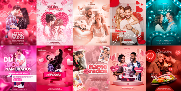 PSD FLYER FREE - TEMPLATE - CANVA - FREEPIK - DESIGNI - DESIGNER - DIA DOS NAMORADOS - FLORICULTURA - LOJA - SOCIAL MEDIA